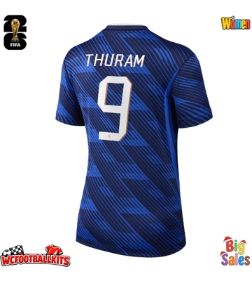 France Marcus Thuram #9 Replica Home Stadium Shirt for Women World Cup 2026 Short Sleeve
